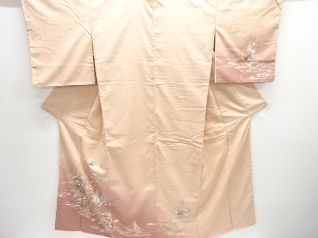 JAPANESE KIMONO / MAWATA TSUMUGI HOMONGI / STREAM WATER / ARTIST WORK 